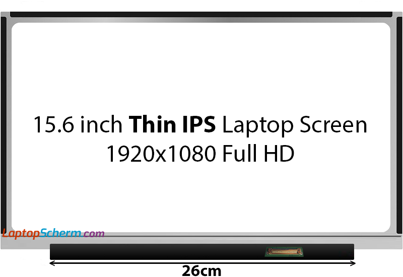 15.6 inch Thin IPS LaptopScherm Full HD Non-Brackets 26cm
