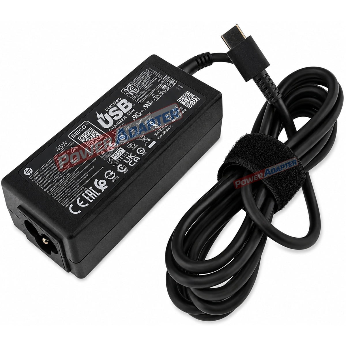 HP 45W USB-C Oplader Origineel Zijkant